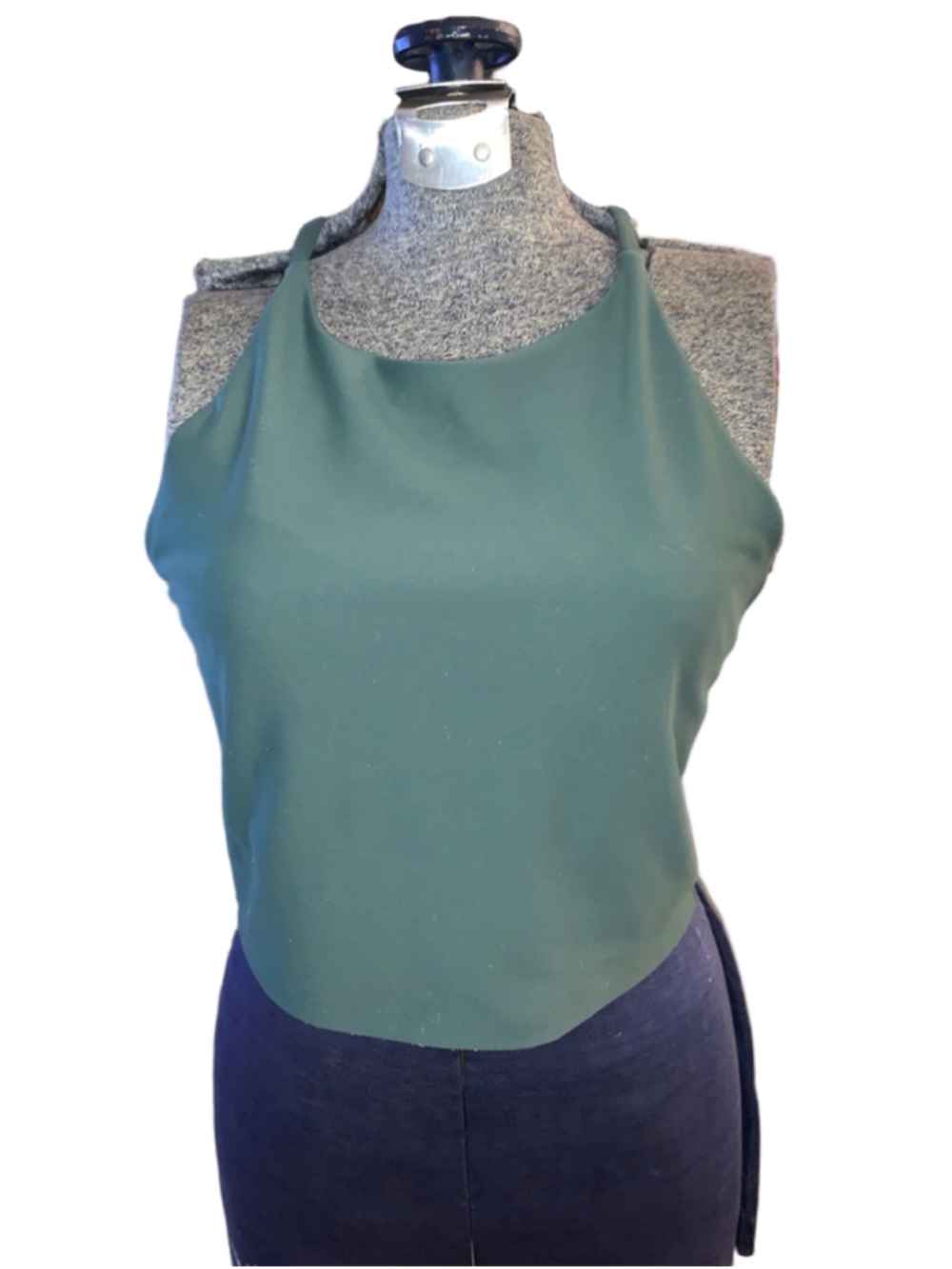 Women's Old Navy Active Green Powersoft Light Support Sports Bra tank top L